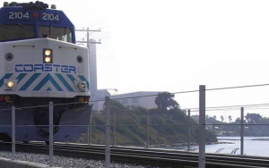 Photo of the front of a train