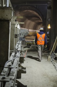 Flation crew member on Edmonton Tunnel project.