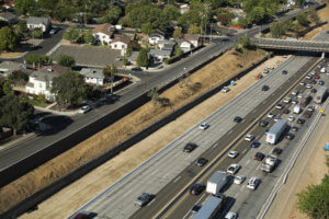 sound walls and retaining walls, US 50