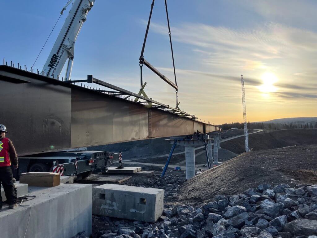 Crane at Farrell Creek, British Columbia