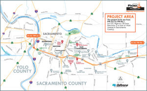 Map of US-50 HOV Expansion & Enhancement Project