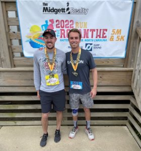 Ryan and Sean at the Run the Rodanthe, April 2022