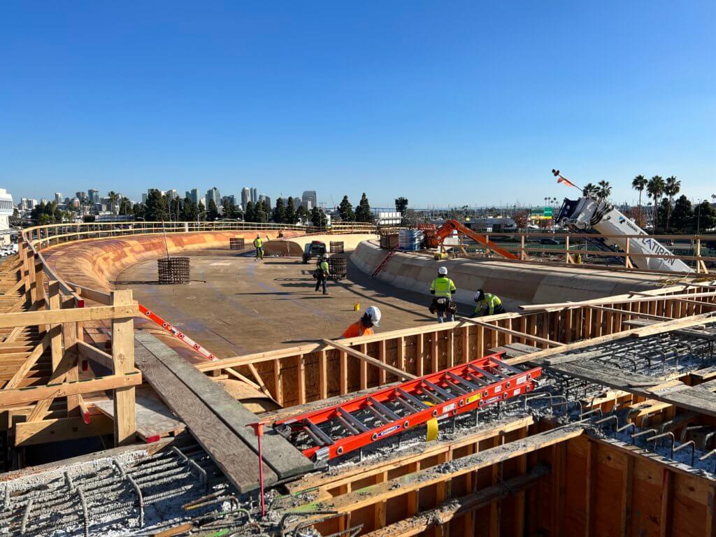 Implementation of sustainable design and construction practices at the New Terminal 1 at San Diego International Airport in San Diego, California