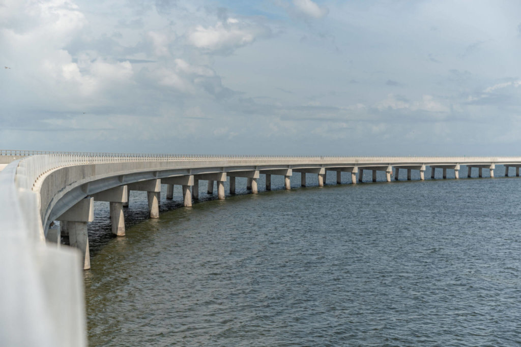 Examples of Flatiron achieving environmental sustainability - N.C. 12 Rodanthe Bridge
