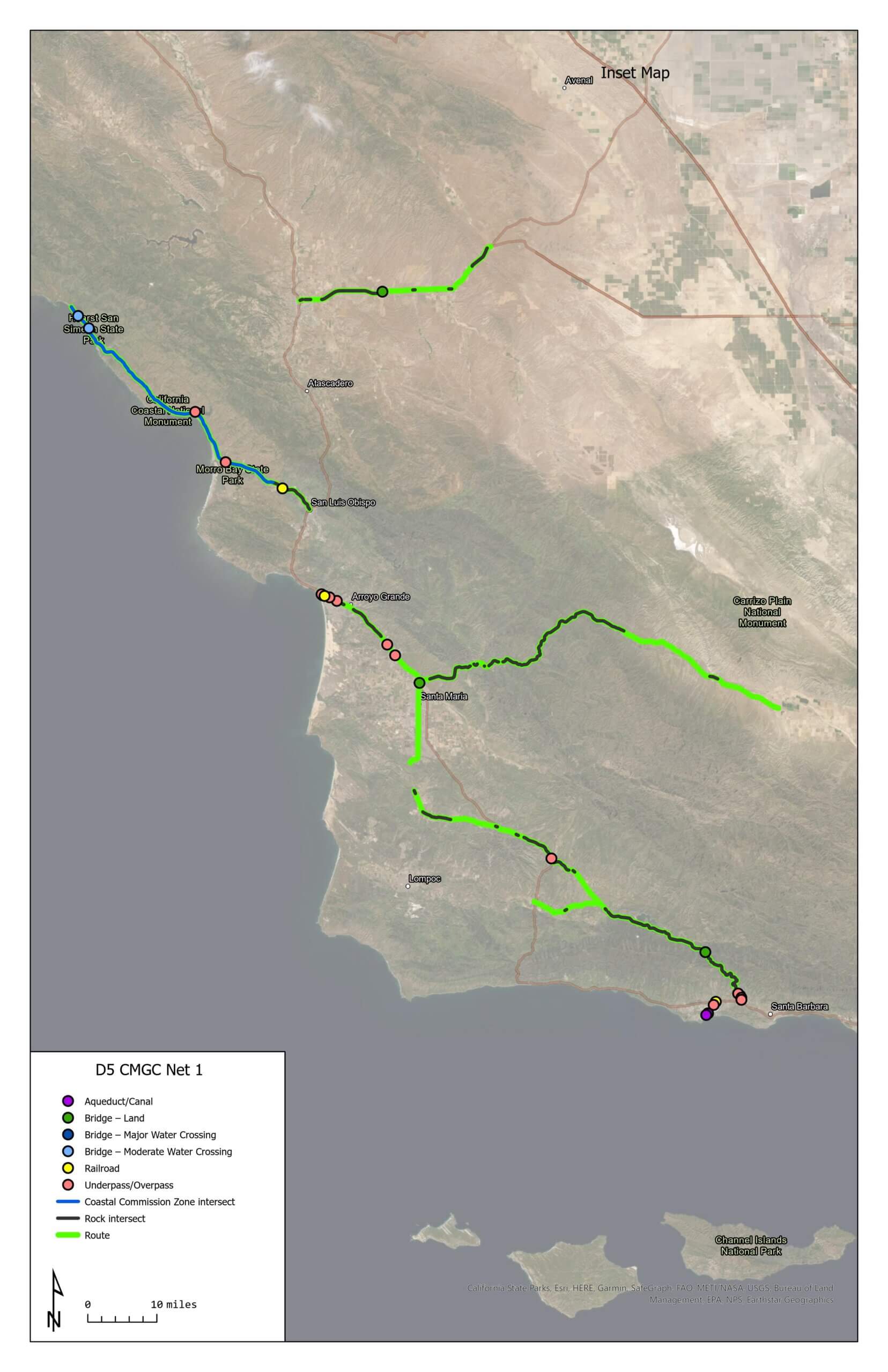 Caltrans Middle-Mile Broadband Network - segment map