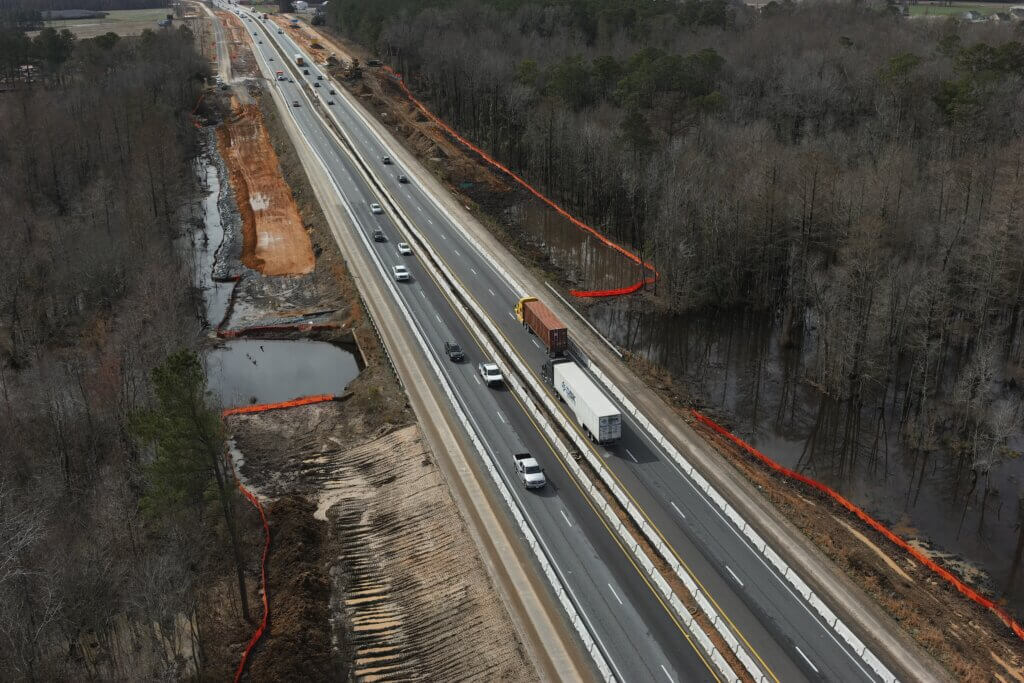 Flatiron field engineer captures drone footage of a Flatiron project