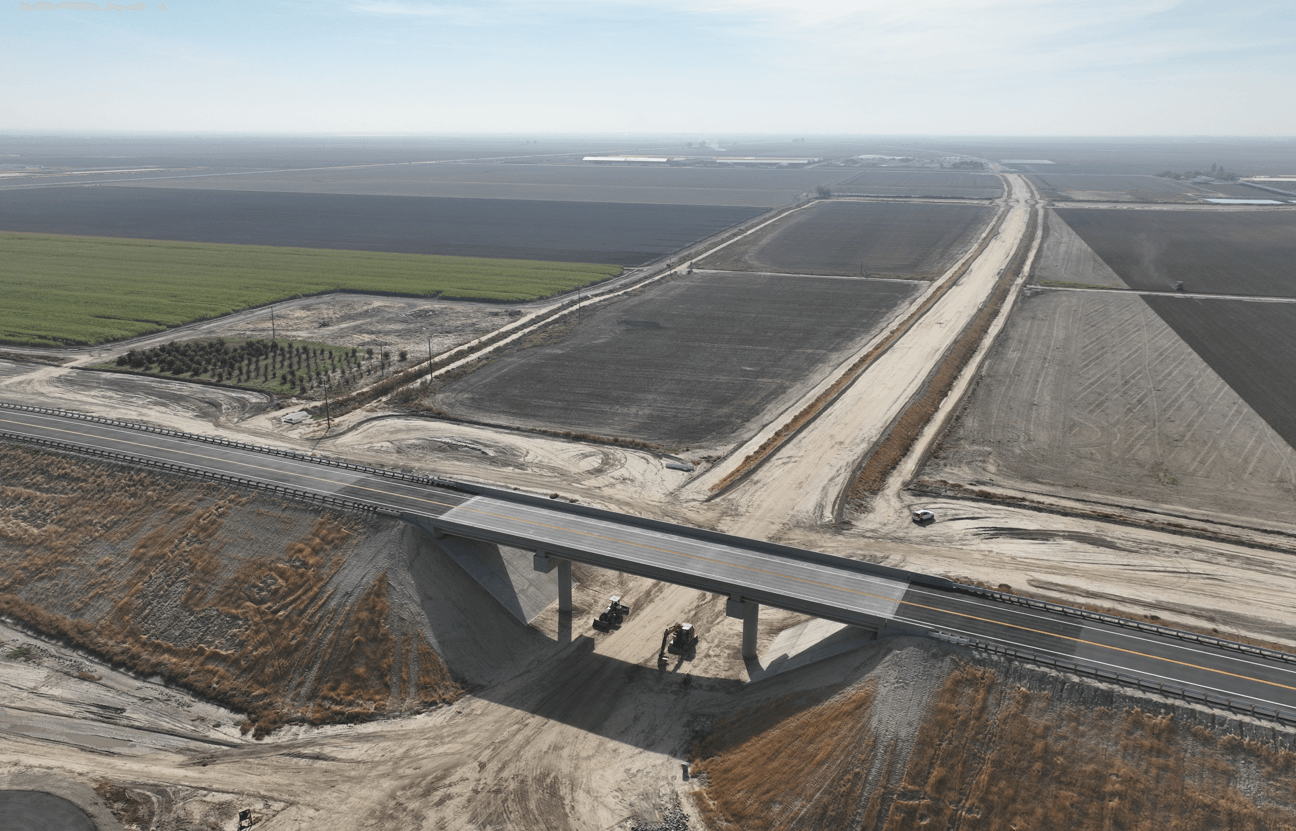 Kansas Ave Overcrossing at Flatiron's California High-Speed Rail project