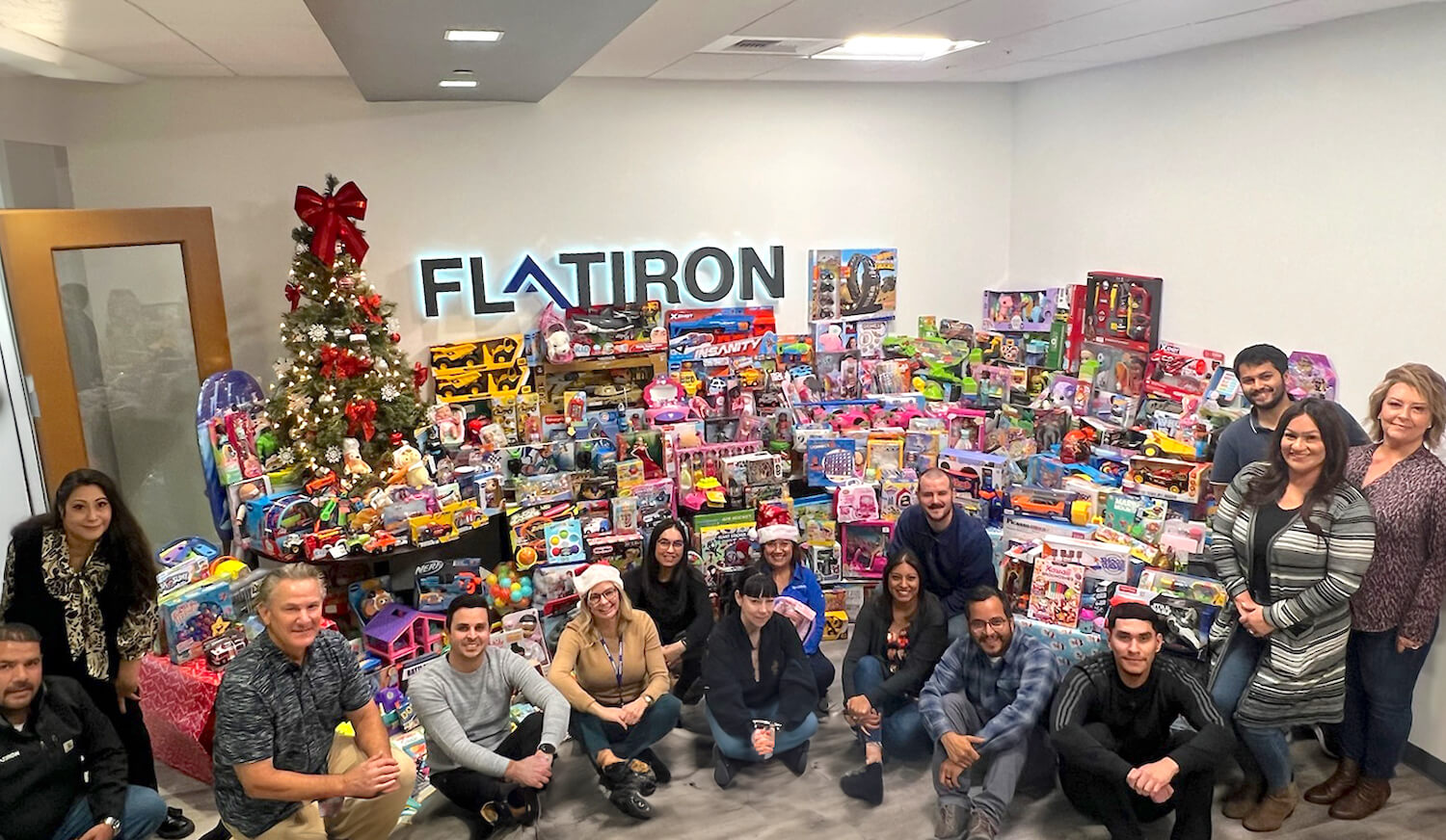 Flatiron employees organized a toy drive for children in need