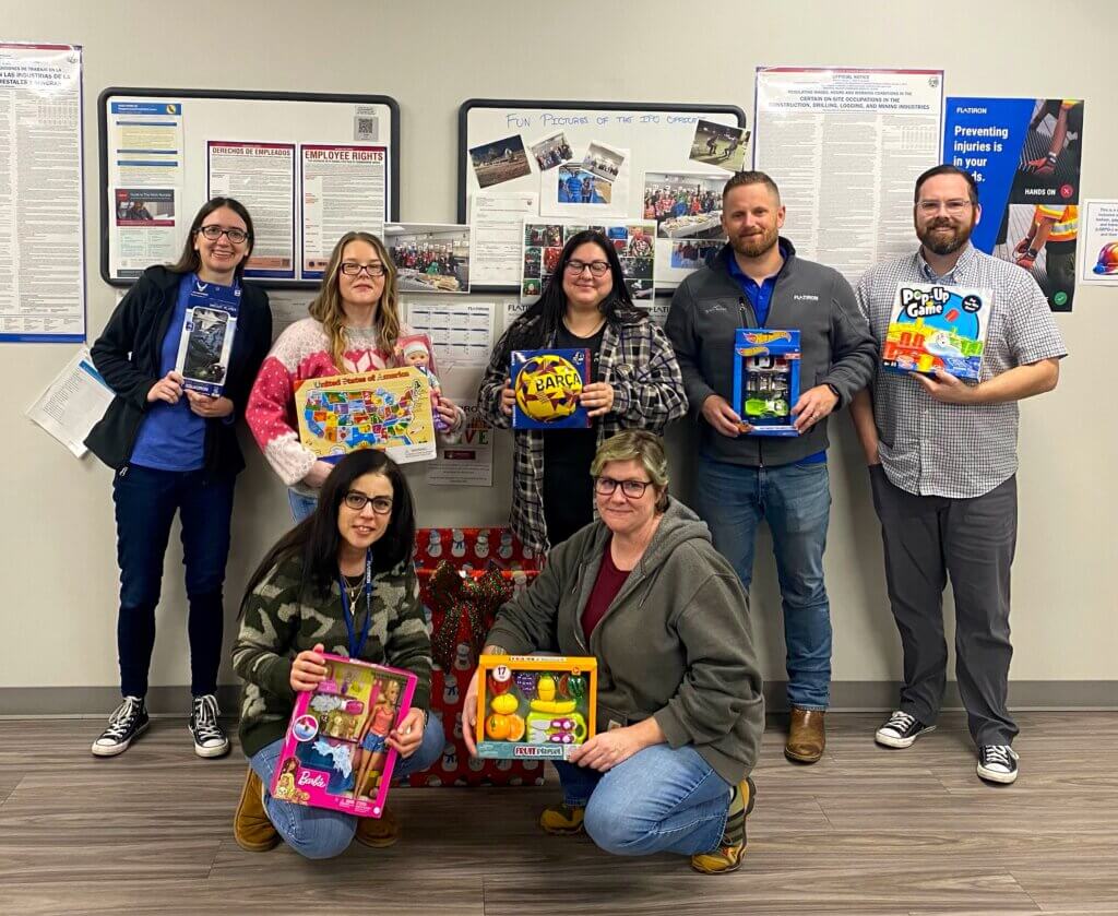 Flatiron employees organized a toy drive for children in need