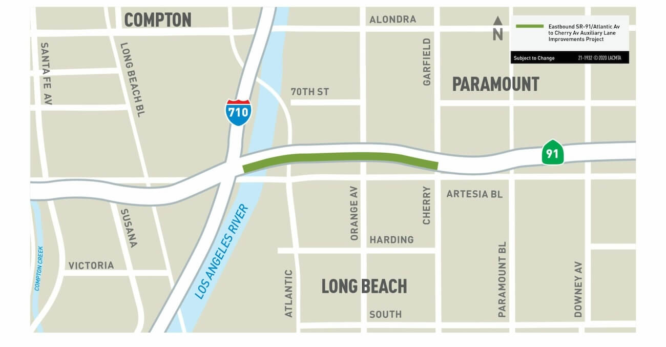 EB SR-91 project map